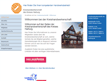 Tablet Screenshot of handwerk-lk-harburg.de
